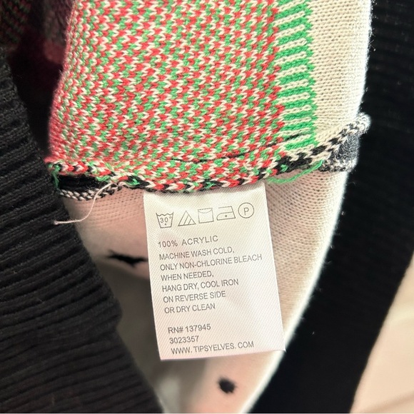 Tipsy Elves Santa on Unicorn in Space Christmas Sweater Size Large - Picture 6 of 7